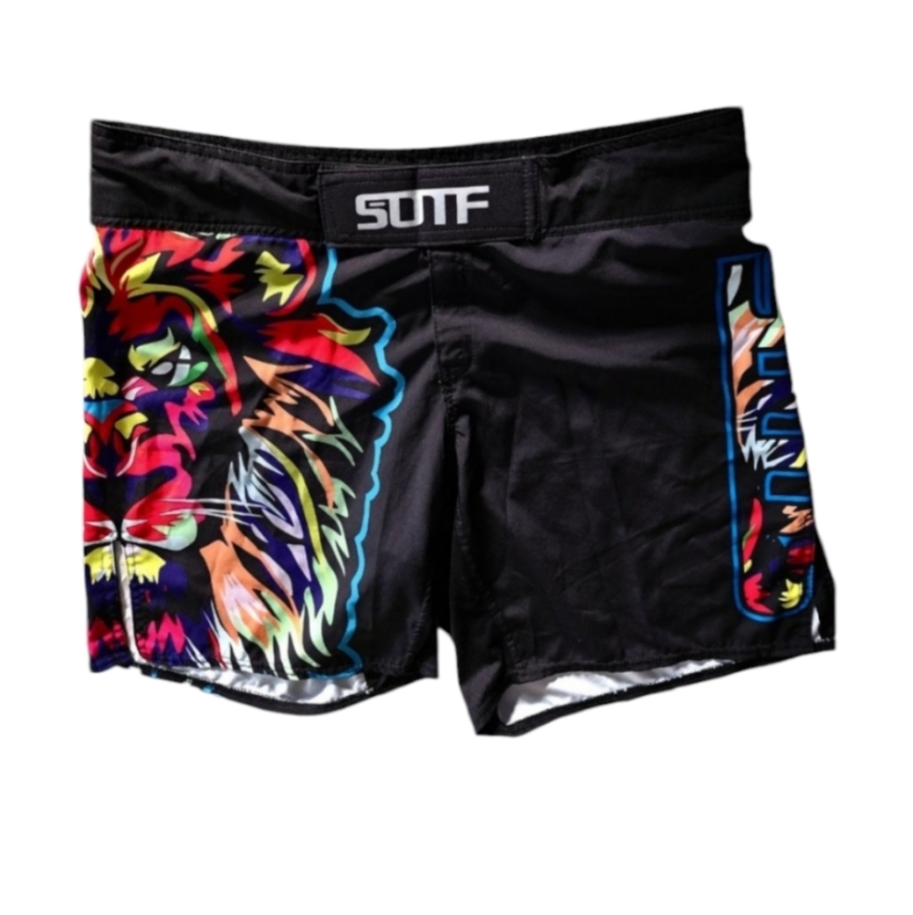 SOTF Men's Breathable Running Shorts MMA Boxing Fitness Sports Shorts, Medium - Picture 2 of 4